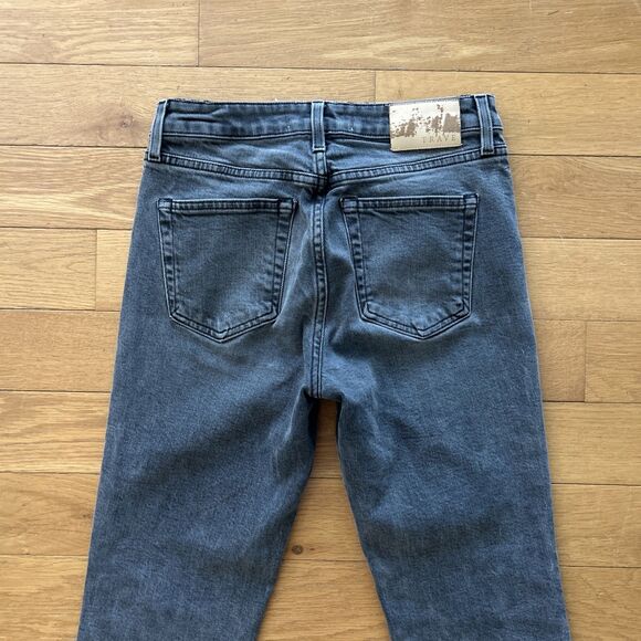 TRAVE Colette Midrise Kick Flare Raw Hem Jeans - Picture 9 of 10